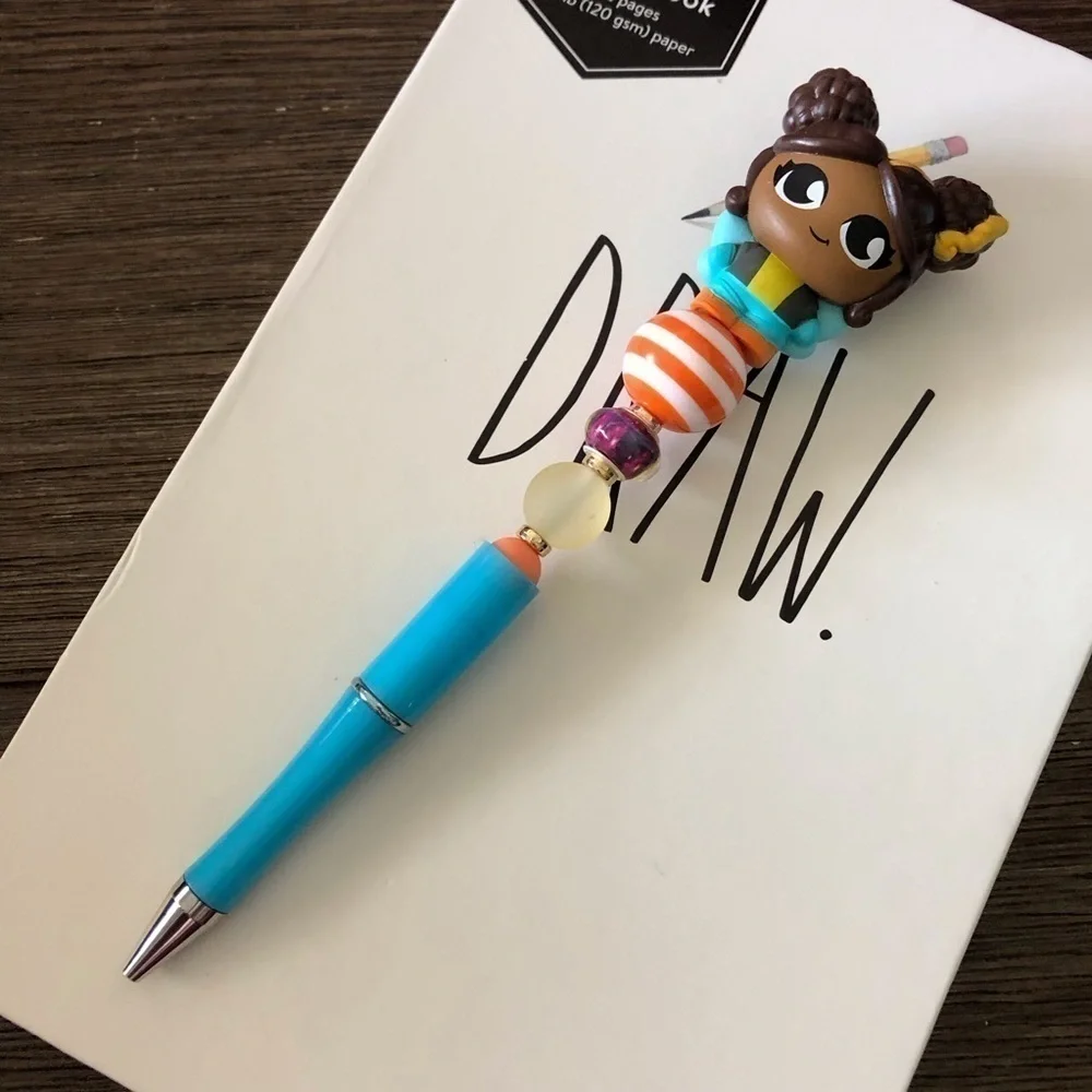 DC Comics: Bubble Bee handmade beaded pen